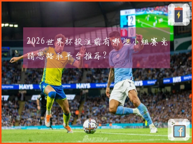 2026世界杯投注前有哪些小组赛竞猜思路和平台推荐？